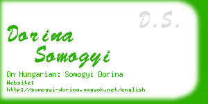 dorina somogyi business card